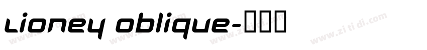 Lioney Oblique字体转换